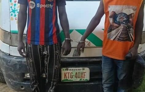NSCDC intercepts vehicle, arrests two for railway slippers vandalism in Bauchi