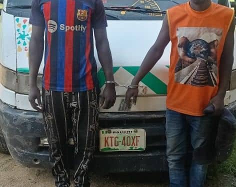 NSCDC intercepts vehicle, arrests two for railway slippers vandalism in Bauchi