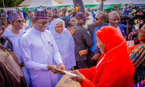 Gov. Buni disburses incentives to girls, women, displaced families in Yobe