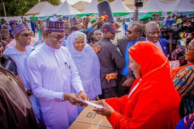 Gov. Buni disburses incentives to girls, women, displaced families in Yobe