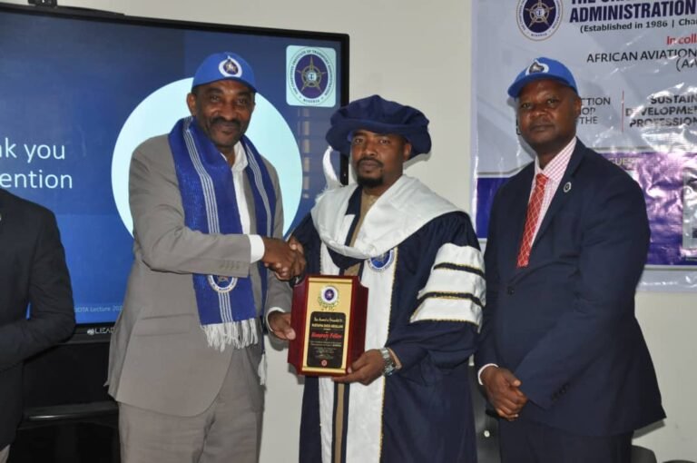 Transport institute confers honorary fellowship on AAAU VC